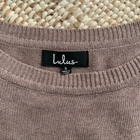 Taupe Sweater, Size S - Picture 5 of 5